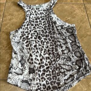 Leopard Print Sleeveless Top